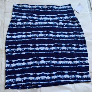 Tie dye bodycon mini skirt